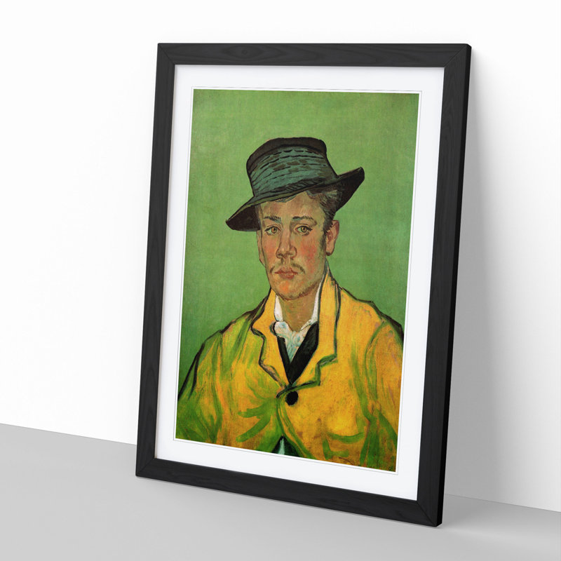 Portrait of Armand Roulin by Vincent Van Gogh - Framed Print, Black Framed, 36cm H x 27cm W x 2cm D