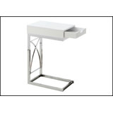 Snack Table with Storage Drawer