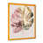 Impression dorée sur toile encadrée