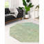 Tapis vert bouclé / crocheté à motif oriental Glasser-86601113