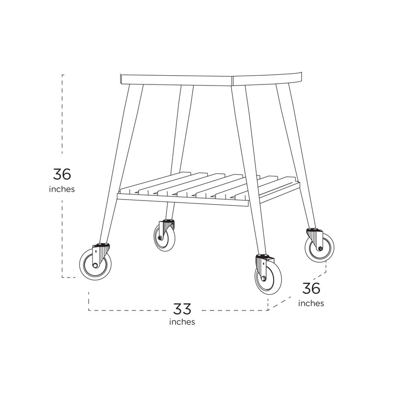 Chariot sur roulettes pour four Infinity 66