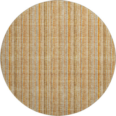 Premium Machine Washable Prisco Peach Rug