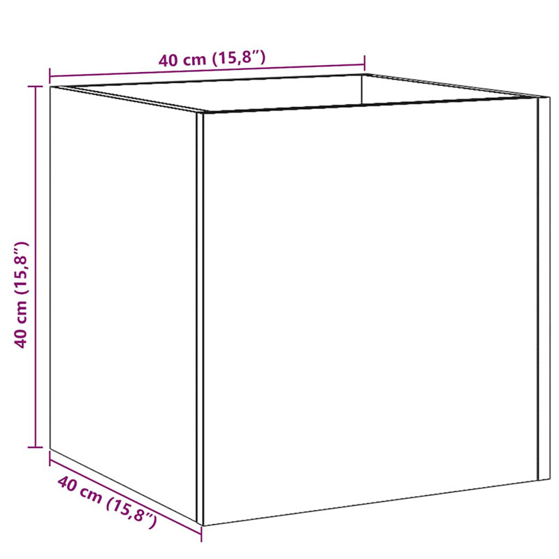 Iveson Planter Box, Old Wood