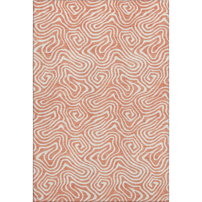 Premium Machine Washable Diskin AMF1030 Swirls Rug
