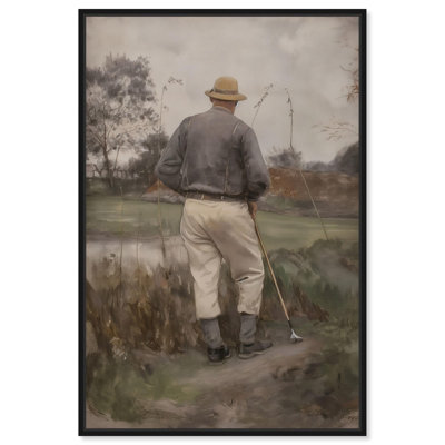Vintage Golfer Canvas Vintage Portraits by Art Remedy