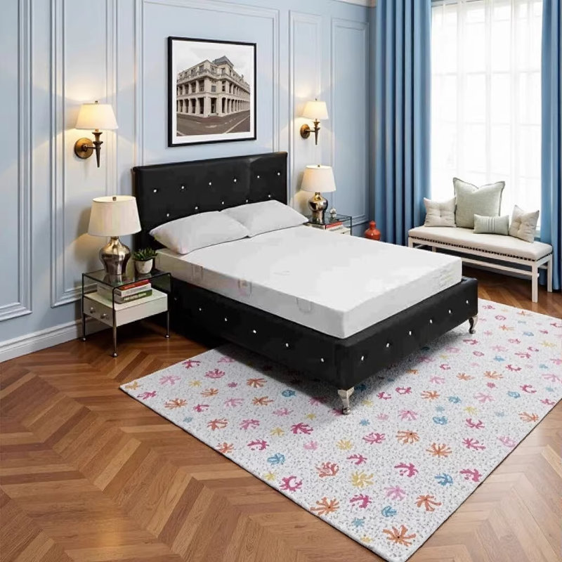 Matelas en mousse viscoélastique imprégnée de thé vert Herbal Fusion Collection, grand, blanc, Grand lit, 10"