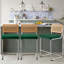 Tabouret de bar et de comptoir en velours Georgios-1325310141-1317367745
