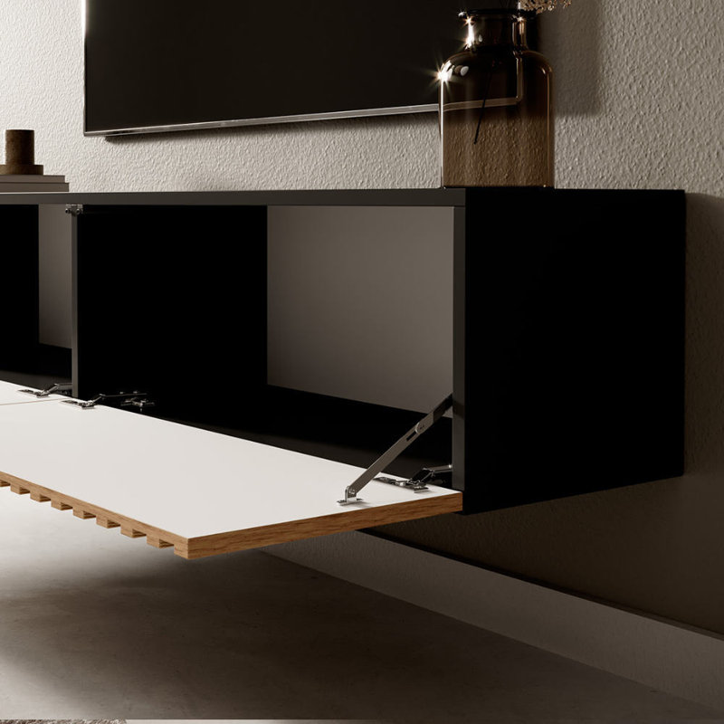 Gui TV Stand for TVs up to 60", Black