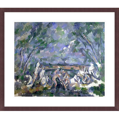 «The Bathers» par Paul Cézanne, impression giclée sur cadre