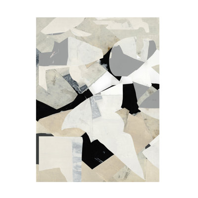 Wrapped Canvas Wall Art - Cartissi 'Monochrome Falls VI' Wall Art for Living Room, Bedroom, or Office Décor - 35x47