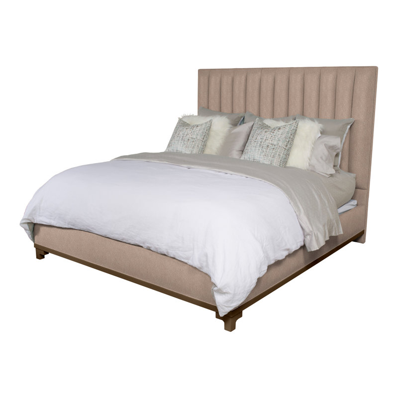 Jemma Upholstered Bed, California King, Kramer Lace, Havana