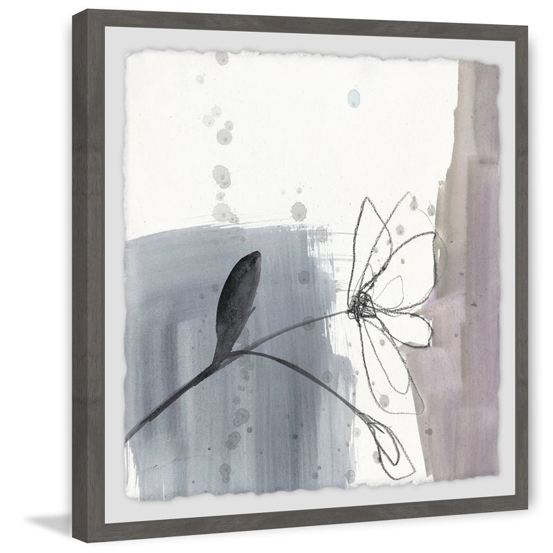 Blush Flower Splash III - reproduction de cadre photo, H 24 po x l 24 po x P 1,5 po