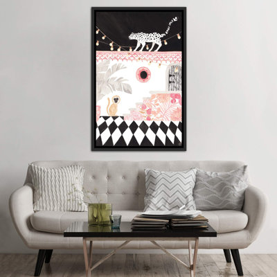Art sur papier leopard et singe
