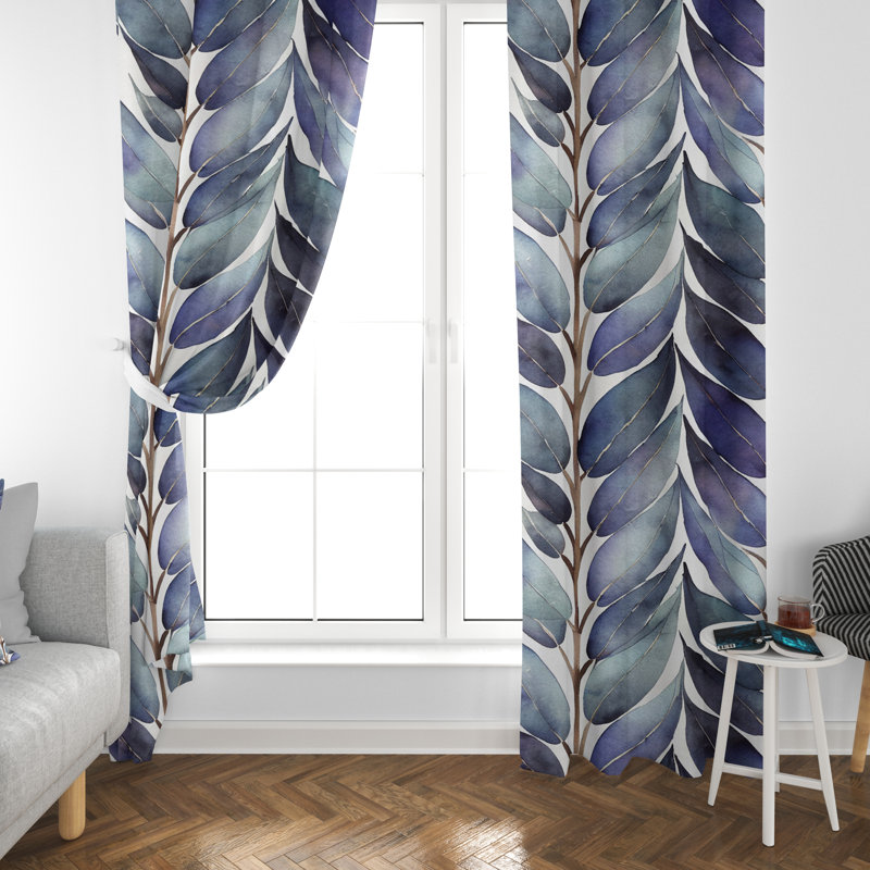 Kadil Room Darkening Curtain, 40" W x 82" L