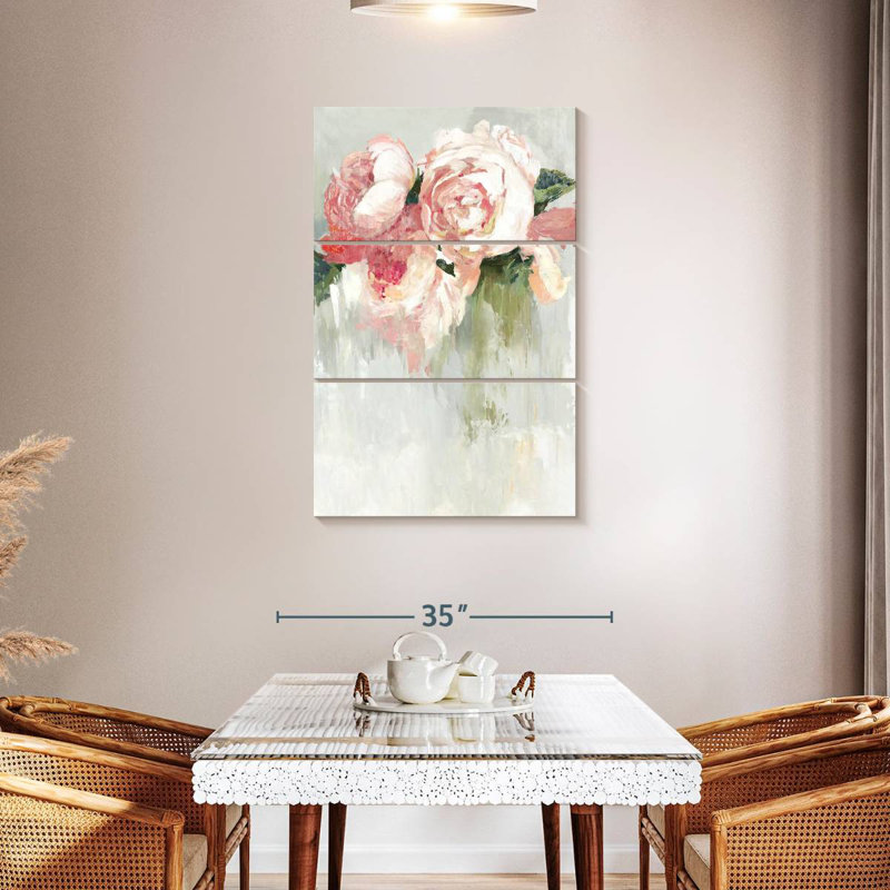Harnek Rustic Peonies, 57" H x 36" W