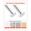 Shower Curtain Rod Adjustable Tension Rod 28-76 in Stainless Steel Silver