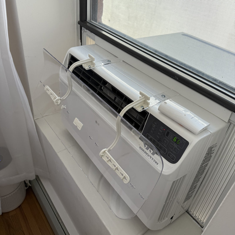 Witforms Window Ac Air Deflector - 24" Length For Top Vent Window Units Only - Transparent Design - Measure Before Purchase