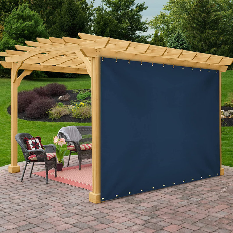 Blue Elephant Vinyl Side Wall, Blue, 121.9cm H x 213.4cm W