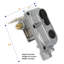 Régulateur de gaz propane à basculement automatique en 2 étapes FlTour King KT15ACR6 avec tiges de 15 pouces pour véhicules récréatifs, fourgonnettes et remorques