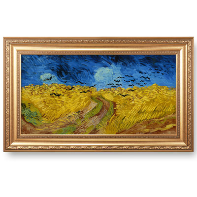 «Wheatfield with corbeaux» par Vicent Van Gogh, reproductions d'art classiques du monde, art encadré pour HomeDecor