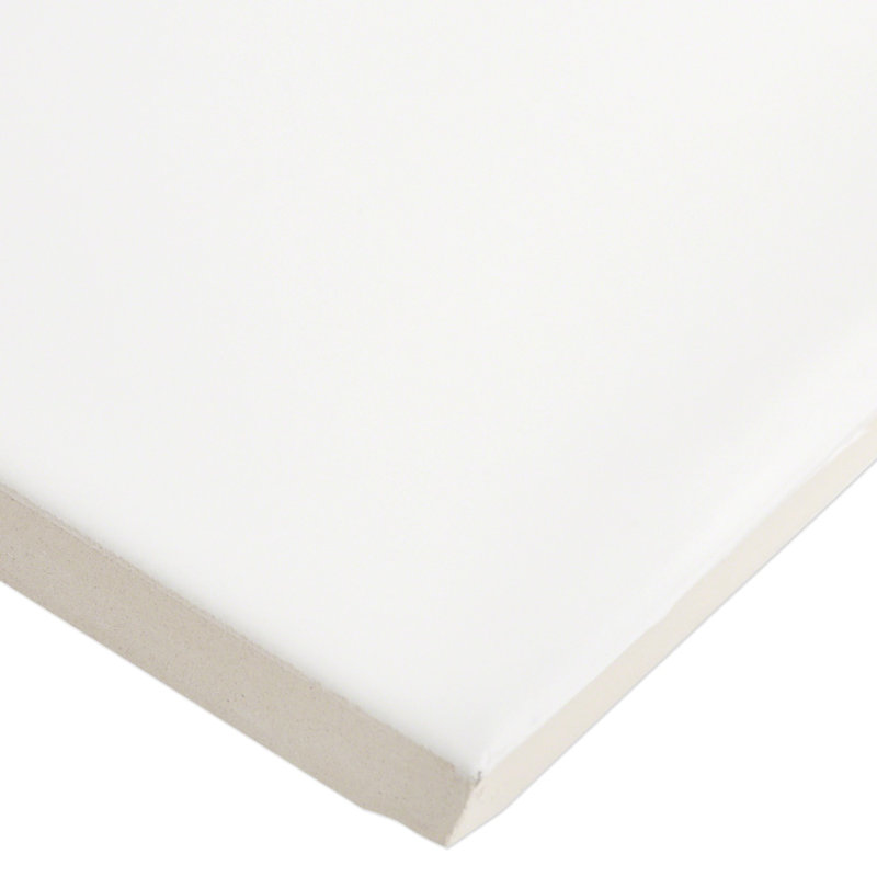 Manchester 3x12 Glossy Ceramic Subway Tile, Bianco White