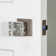 Viaggio Quadrato Hammered Texture Rosette Single Dummy with Quadrato Crystal Knob