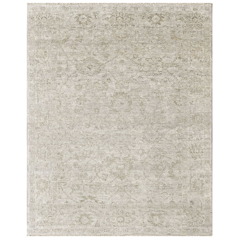 Tapis transitionnel gris Oushak 8 x 10