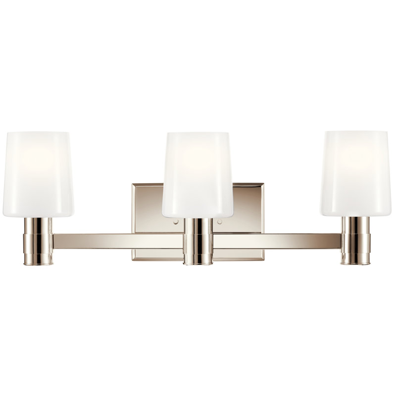 Éclairage pour meuble-lavabo 3 lumières Keison, Nickel poli