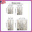 Rideaux de fenêtre blancs et beiges à motif floral transparent et obscurcissant - 2 panneaux-923945967-923945961