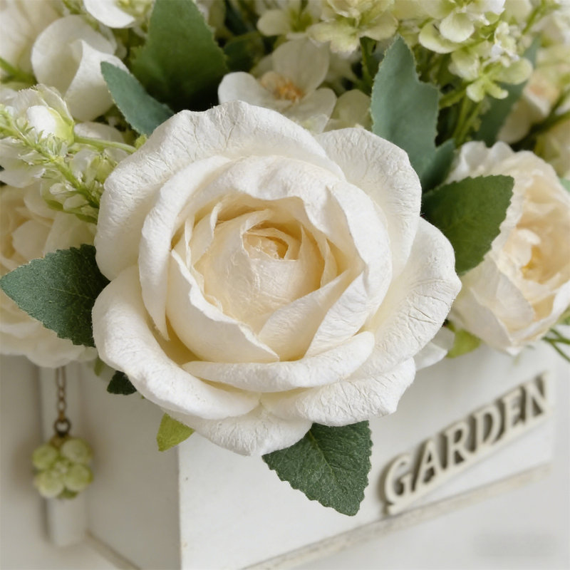 Couronne de linteau artificielle à fleurs séchées