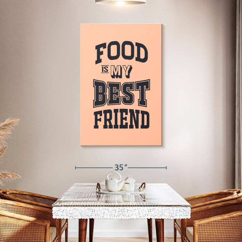 Tergel Food Typography, 48" H x 32" W