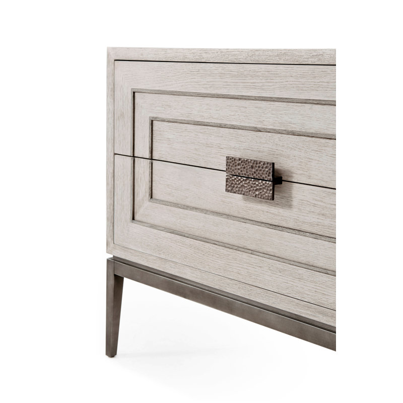 Genevra 2 - Drawer Solid Wood Nightstand, Gowan