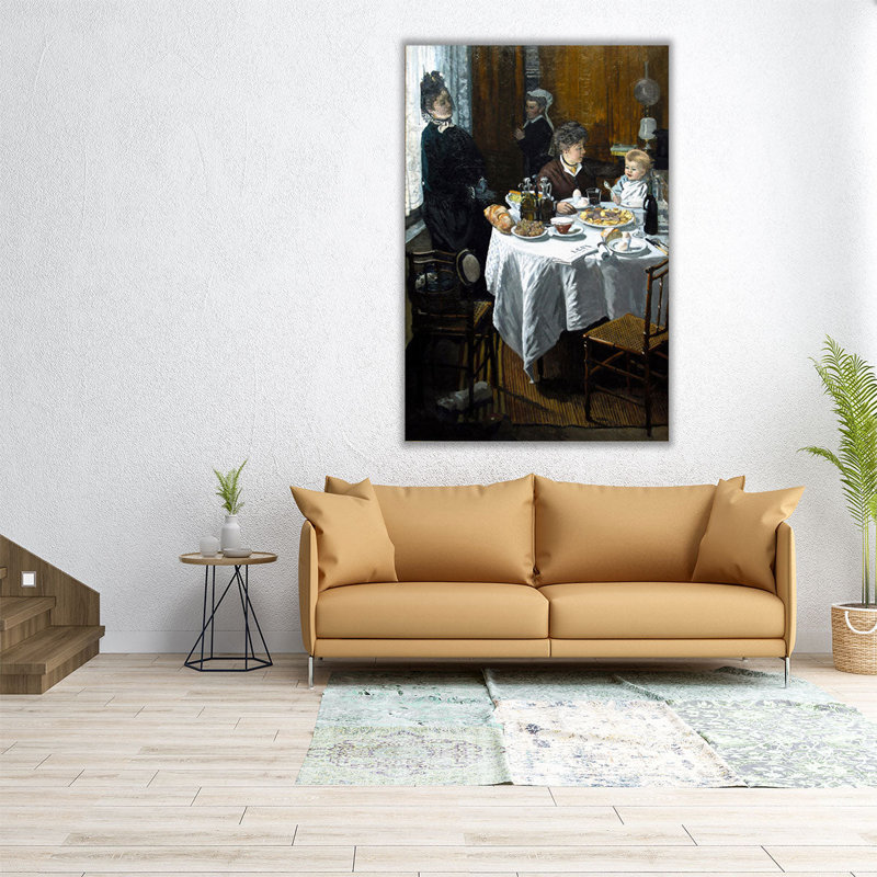 Le déjeuner, Allemagne, 2017 - reproduction d'art sur toile, H 18 po x l 12 po