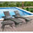 3-Piece Outdoor Chaise Lounge Set