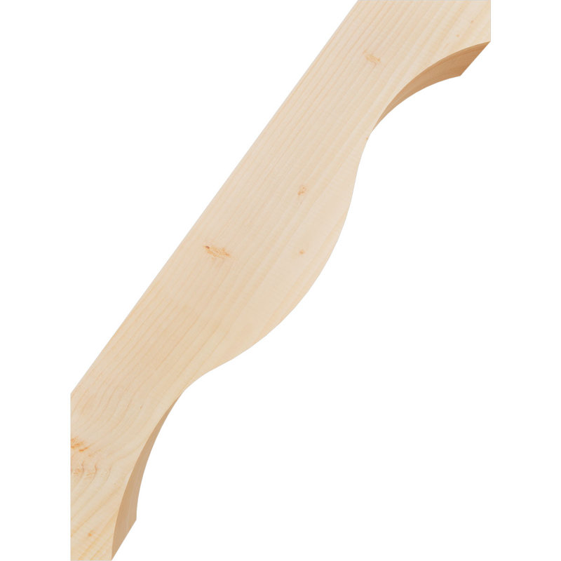 Attelle de genou Funston, Sapin de Douglas, Lisse, H 32 po x l 5,5 po x P 24 po