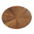 Solid Wood Oval End Table with 2-Tier Storage, Rustic Style, Sturdy Construction-2146664988
