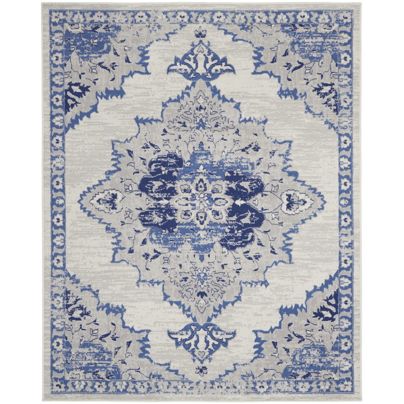 Ikat Indoor Rug, Rectangle 8' x 10'