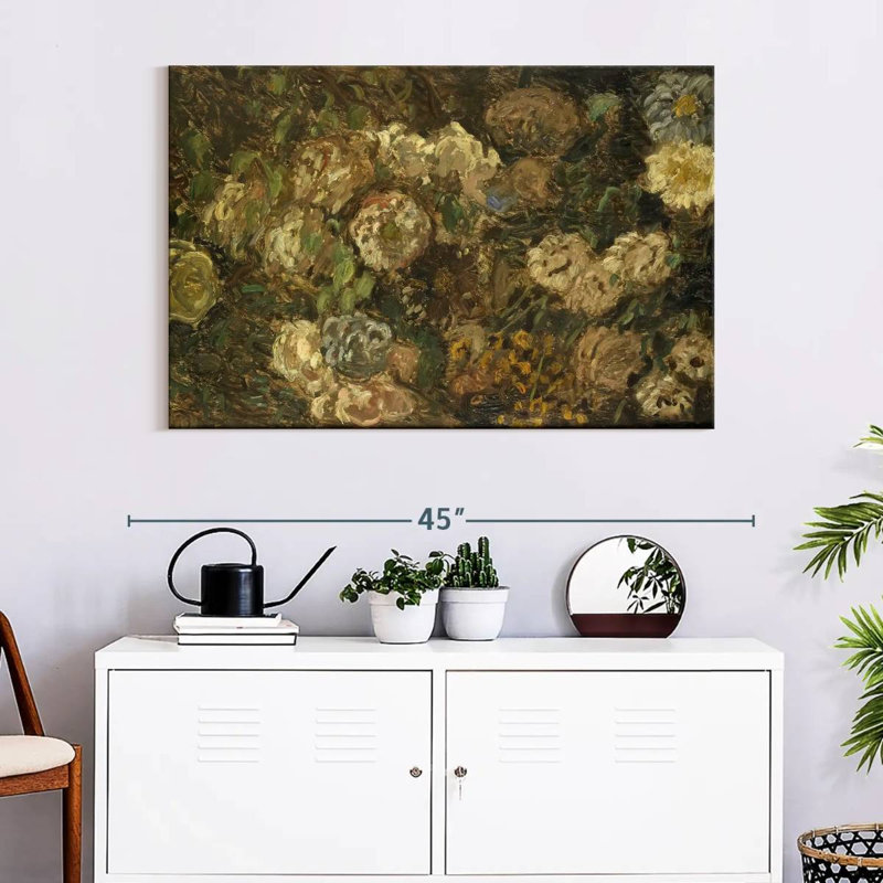 " Bloemen " by Claude Monet Print, 26" H x 39" W