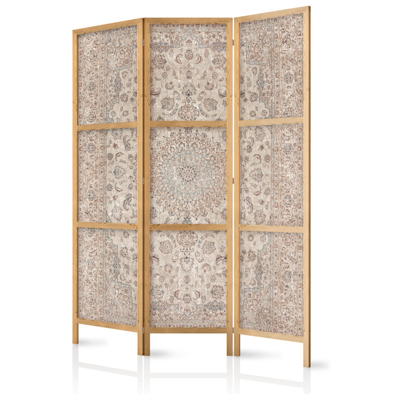 171cm H Solid Wood Folding Room Divider, 171cm H x 135cm W x 1.2cm D