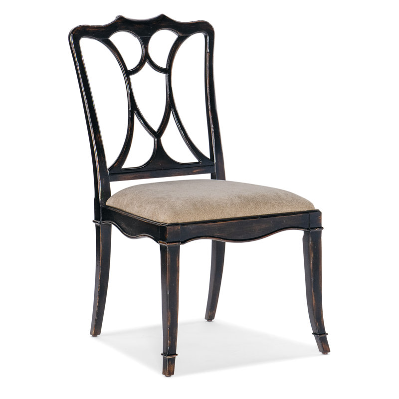 Charleston Upholstered Dining Chair, Black