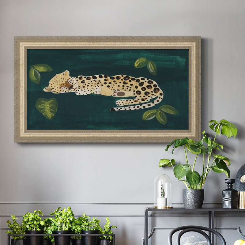 Lethargic Leopard II - reproduction de photo sur toile, H 25 po x l 45 po x P 0,8 po