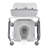 Bedside Commode Chair 4-in-1 Raised Toilet Seat 500 lbs Adjustable Height