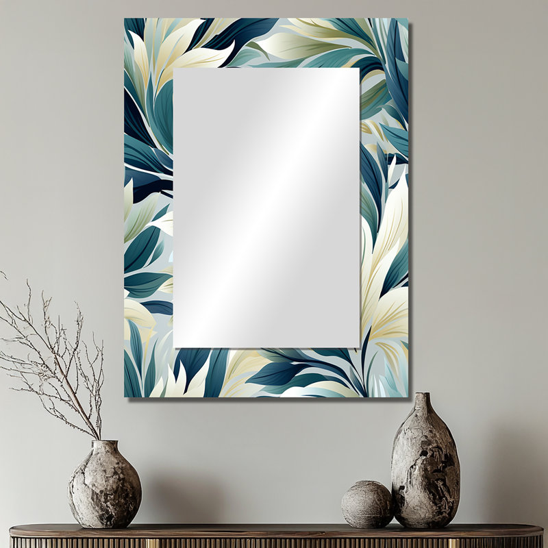 Décoration murale Coastal Symphony Tropical - miroir tropical, 32 po x 24 po