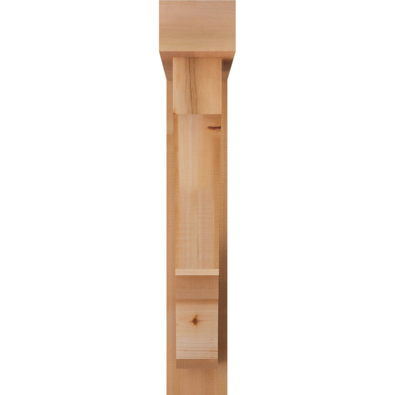 Support de bloc Balboa avec entretoise décalée, 36 x 28, Cèdre rouge occidental de l 6 po (scié brut)