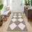Washable Rug Modern Checkered Rugs Lattice Distressed Minimalist Aesthetic Rugs for Bedroom Laundry Farmhouse-1817025080-1817025082