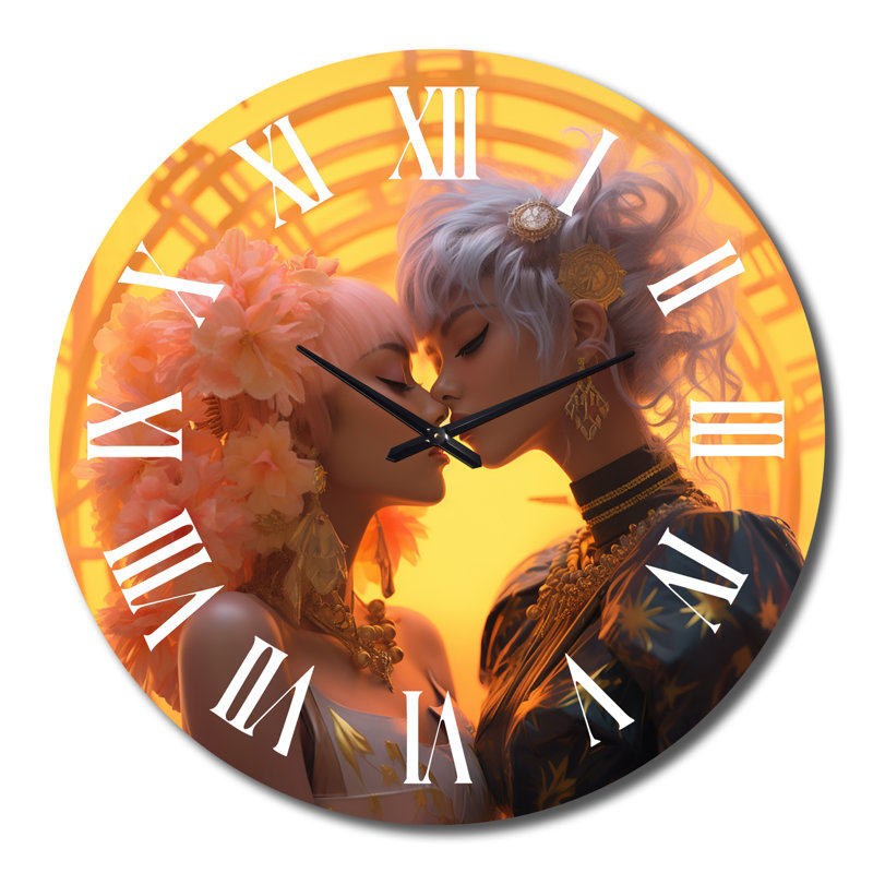 Horloge murale Funky Love Celebration I, Grand