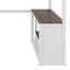 Lit mezzanine avec bureau, tablette ouverte et boîte de rangement, station de charge USB