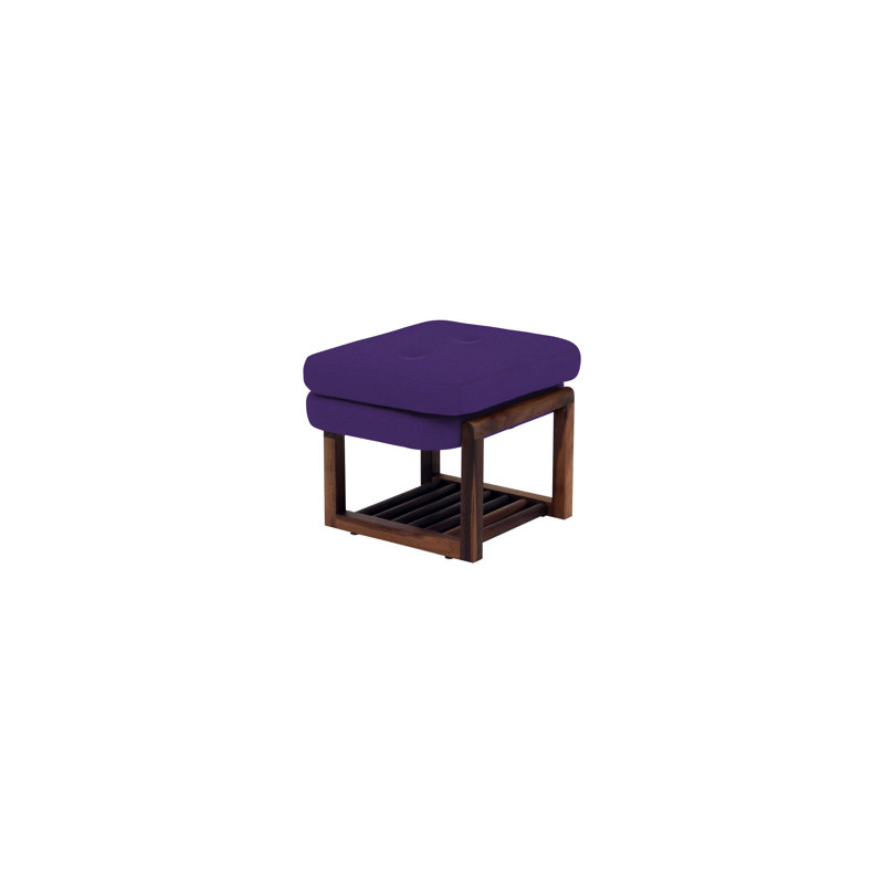 Melinda Upholstered Storage Bench, 18" H x 24" W x 22" D, Purple