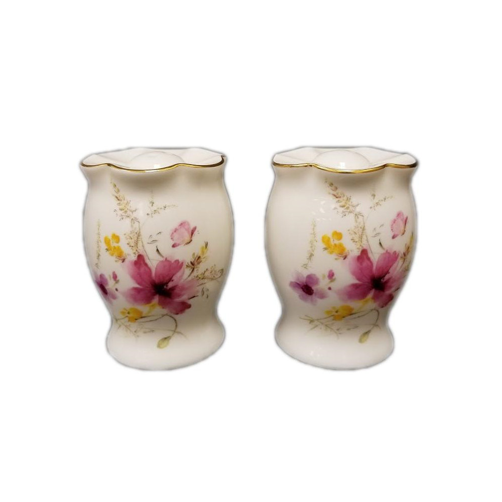 Hywela Flower Salt and Pepper Shaker Set (Set of 2) Rosdorf Park
