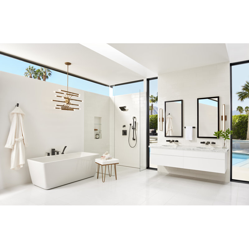 Kenzo Shower Faucet, Matte Black